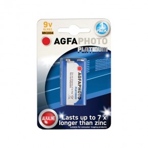 Agfaphoto 9v, 6LR61, MN1604 Alkaline Battery