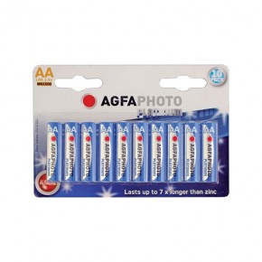Agfaphoto AA Alkaline Batteries 10 Pack
