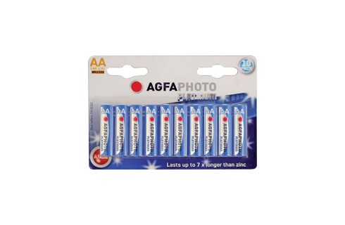 Agfaphoto AA Alkaline Batteries 10 Pack Agfaphoto AA Alkaline Batteries 10 Pack