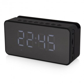 Akai Alarm Clock Bluetooth Speaker - Black