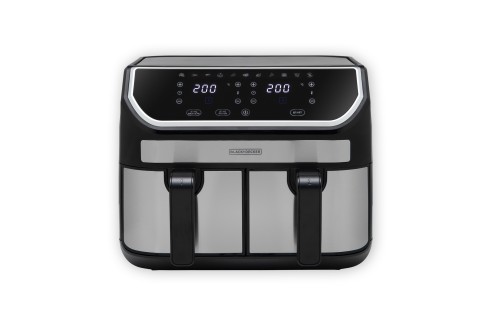 Black+Decker 9L Dual Basket Air fryer - Black Black+Decker 9L Dual Basket Air fryer - Black