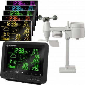 Bresser 5-in-1 Professional Weather Centre with 256 Colour Display -  Black