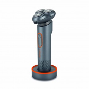Carmen Titan Cordless Shaver Set - Titanium and Orange