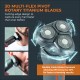 Carmen Titan Cordless Shaver Set - Titanium and Orange