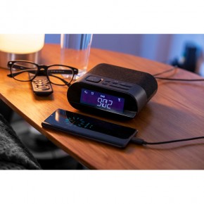 Groov-e Roma GVCR03BK Alarm Clock Radio with DAB+/FM Radio - Black