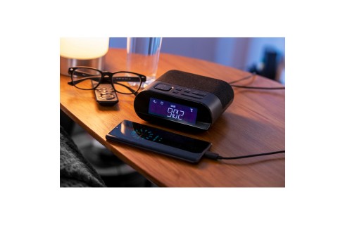 Groov-e Roma GVCR03BK Alarm Clock Radio with DAB+/FM Radio - Black