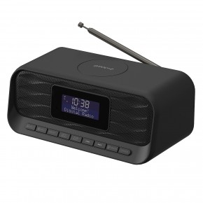 Groov-e Zeus DAB & FM Clock Radio with Wireless Charging & Bluetooth