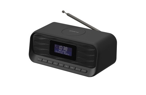 Groov-e Zeus DAB & FM Clock Radio with Wireless Charging & Bluetooth