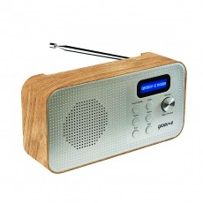 Groov-e Lisbon Portable DAB+ & FM Digital Radio with Bluetooth - Wood Finish Groov-e Lisbon Portable DAB+ & FM Digital Radio with Bluetooth - Wood Finish