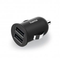 Hama Car Charger, 2-Port USB, 2.4 A