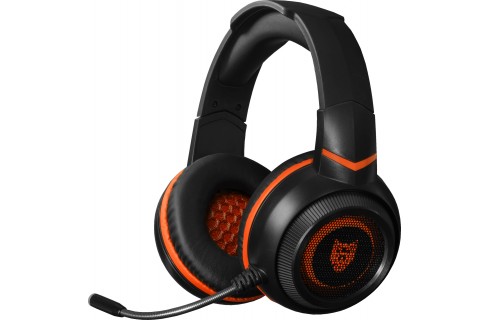 Liocat HP785C Wired Over Ear Gaming Headphones - Black/Orange