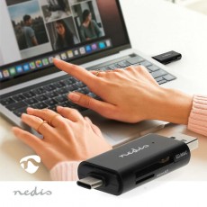 Nedis USB-A/C Dual SD/Micro SD Card Reader