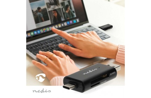 Nedis USB-A/C Dual SD/Micro SD Card Reader