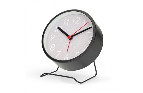 Nedis Analogue Desk Alarm Clock -Black