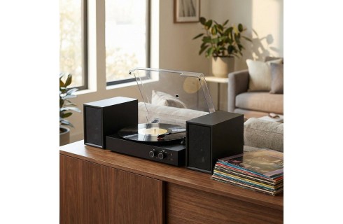 Steepletone Harrow Record Player with Bluetooth