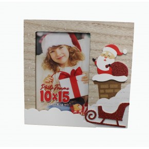 Christmas "Claus Red" Santa Chimney 4x6" Photo Frame