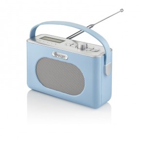 Swan Retro Bluetooth, DAB/FM Radio - Blue