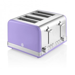 Swan Retro 4 Slice Toaster - Purple