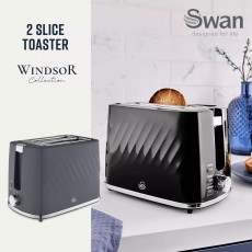 Swan Windsor Textured 2 Slice Toaster