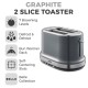 Tower Belle 2 Slice Toaster - Graphite Grey