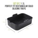 Tower Set of 2 Rectangular Solid Silicone Trays