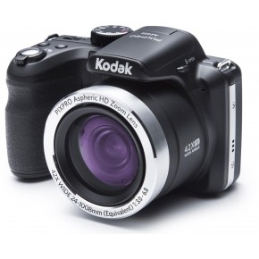 Kodak Pixpro AZ422 Astro-Zoom Bridge Camera, 16gb Card & Case - Black