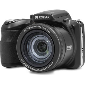 Kodak Pixpro AZ425 20MP, 42x Optical Zoom Astro-Zoom Bridge Camera, 16gb Card & Case - Black